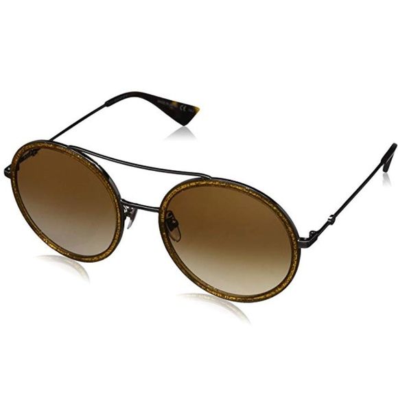 Gucci Beige Sunglasses w/ Bug emblem